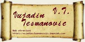 Vujadin Tešmanović vizit kartica